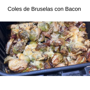Coles de Bruselas con Bacon